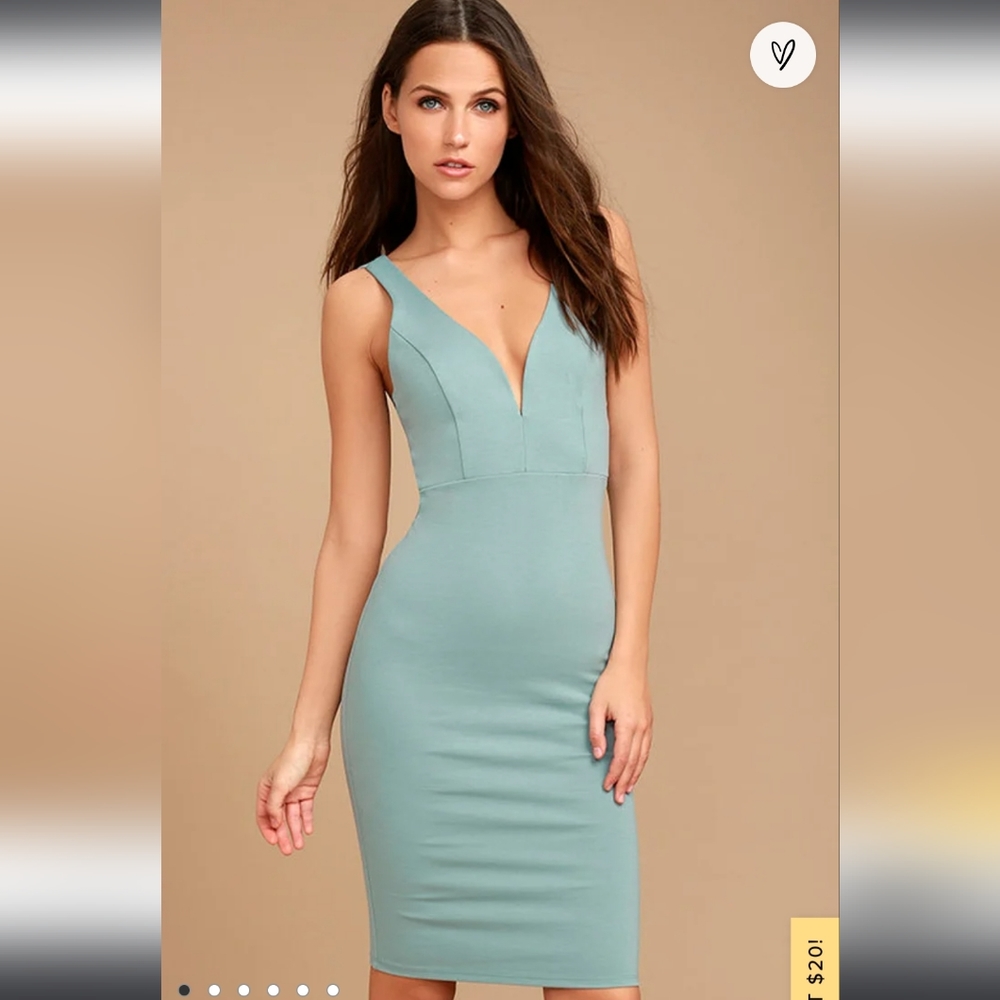 Gracefully Yours Dusty Sage Dress XS